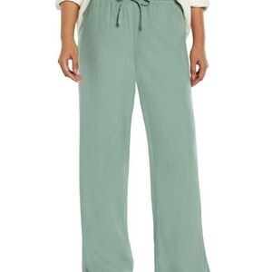 GAP Women's Linen Green Drawstring Pants